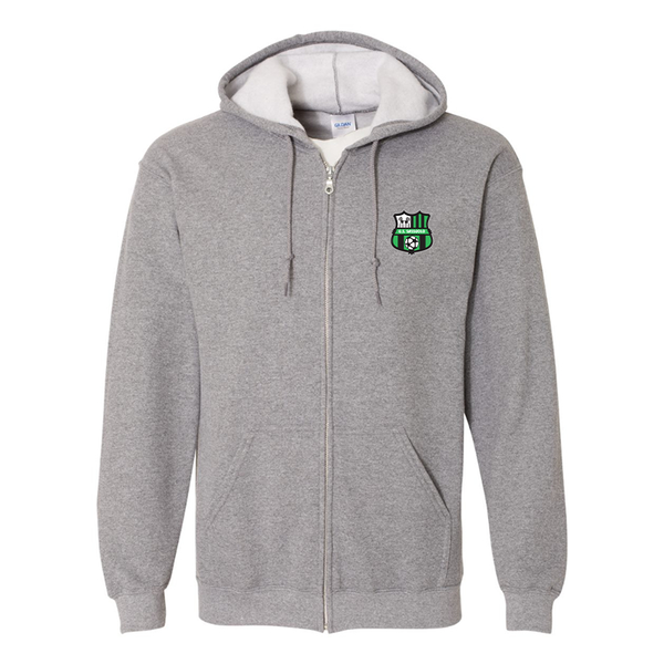 Men's U.S. Sassuolo Soccer  Gildan  Heavy Blend Full Zip Hooded Sweatshirt