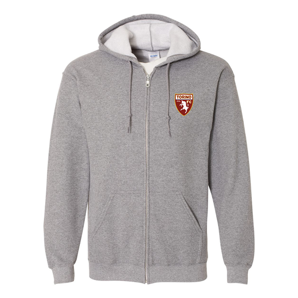 Men's Torino Soccer Gildan  Heavy Blend Full Zip Hooded Sweatshirt