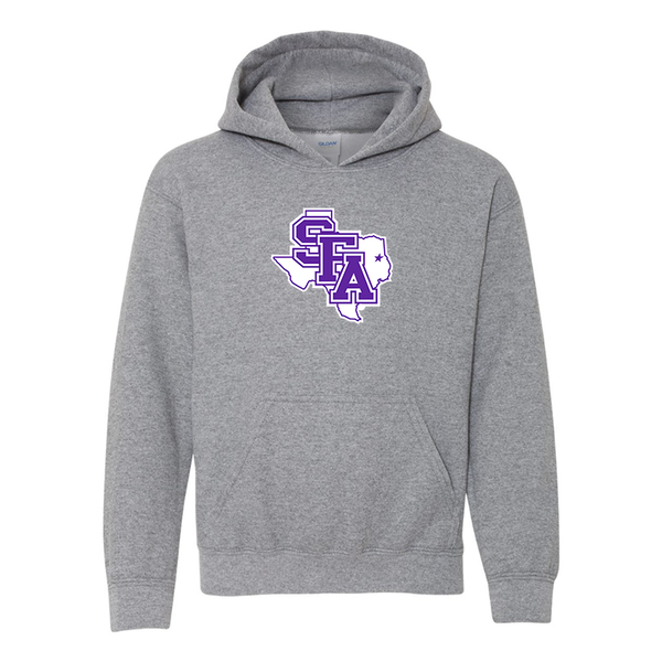 Youth Stephen F. Austin Lumberjacks  Gildan Heavy Blend  Hooded Sweatshirt