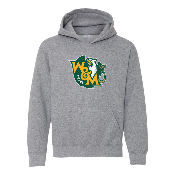 Youth  William and Mary Tribe Gildan Heavy Blend  Hooded Sweatshirt
