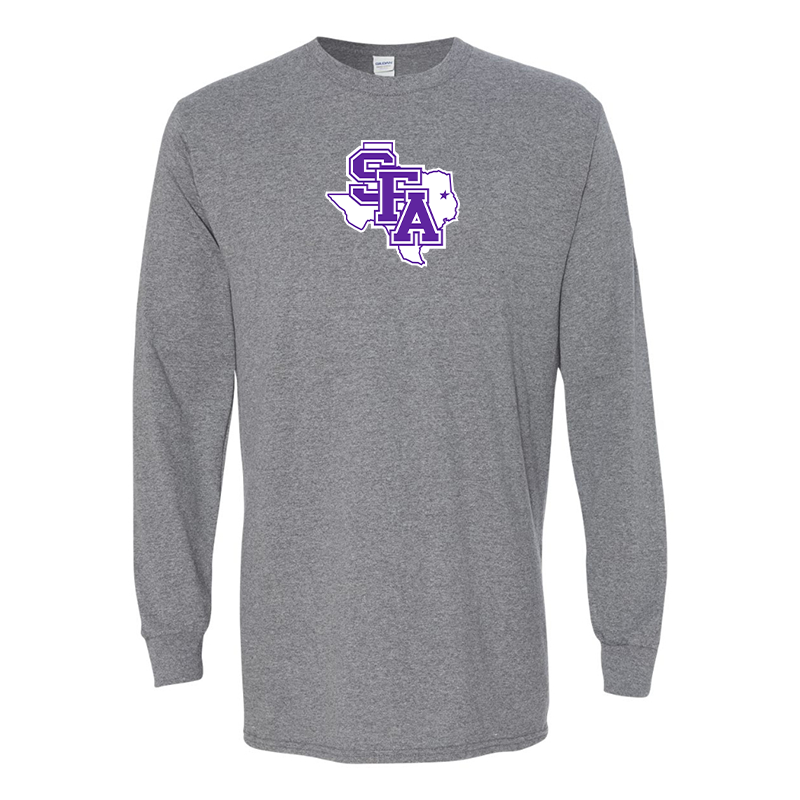 Men's Stephen F. Austin Lumberjacks  Gildan Heavy Cotton Long Sleeve T-Shirt