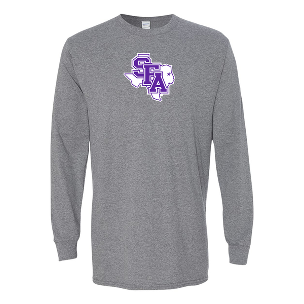 Men's Stephen F. Austin Lumberjacks  Gildan Heavy Cotton Long Sleeve T-Shirt