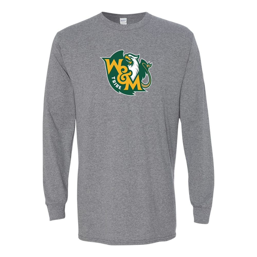 Men's  William and Mary Tribe Gildan Heavy Cotton Long Sleeve T-Shirt