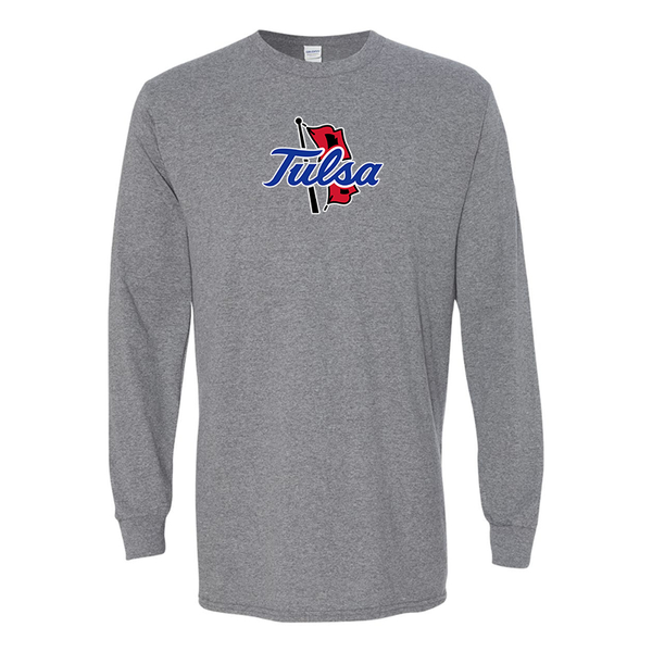 Men's Tulsa Golden Hurricane Gildan Heavy Cotton Long Sleeve T-Shirt