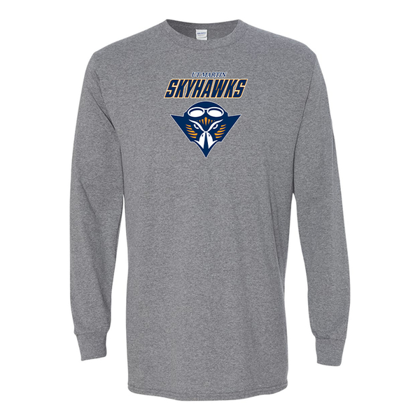 Men's Tennessee Martin Skyhawks Gildan Heavy Cotton Long Sleeve T-Shirt