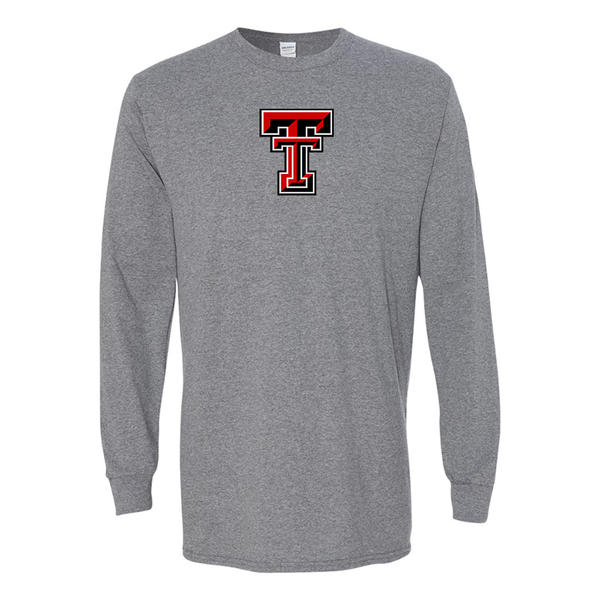 Men's Texas Tech Red Raiders  Gildan Heavy Cotton Long Sleeve T-Shirt