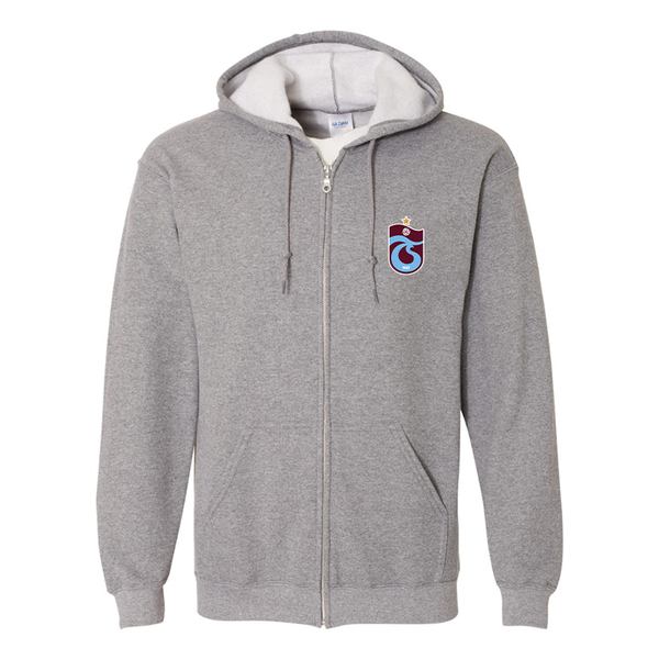 Men's Trabzonspor Soccer Gildan  Heavy Blend Full Zip Hooded Sweatshirt