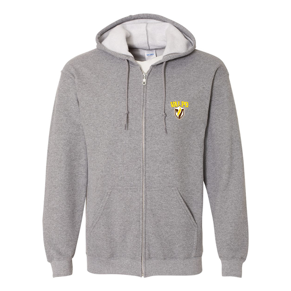 Men's Valparaiso Crusaders Gildan  Heavy Blend Full Zip Hooded Sweatshirt