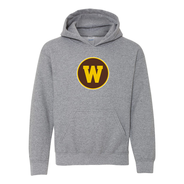 Youth Western Michigan Broncos  Gildan Heavy Blend  Hooded Sweatshirt