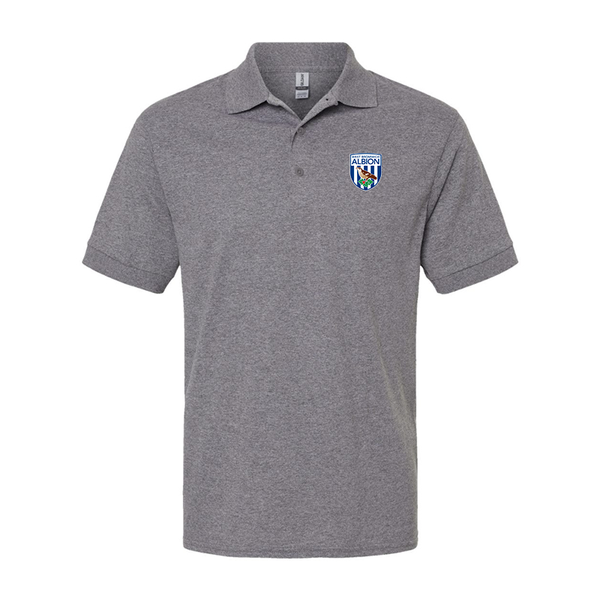Men's West Bromwich Albion Soccer Gildan Dry Blend Jersey Polo