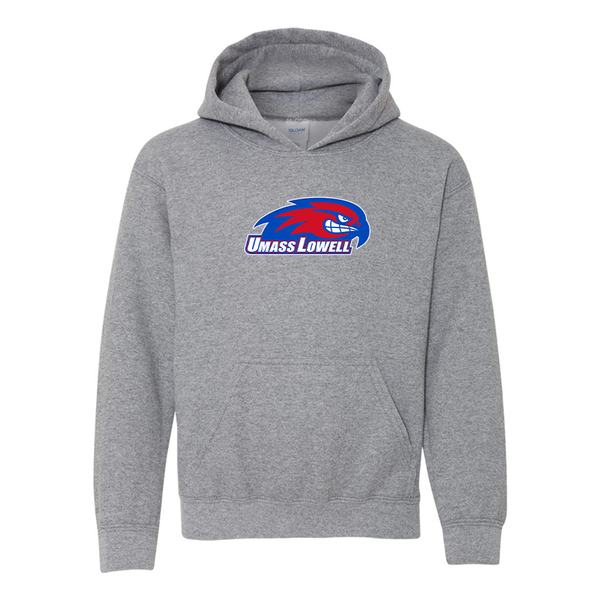 Youth  UMass Lowell River Hawks Gildan Heavy Blend  Hooded Sweatshirt