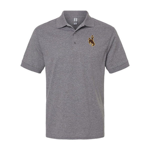 Men's  Wyoming Cowboys Gildan Dry Blend Jersey Polo