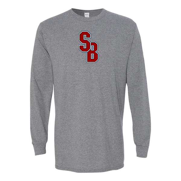 Men's Stony Brook Seawolves Gildan Heavy Cotton Long Sleeve T-Shirt
