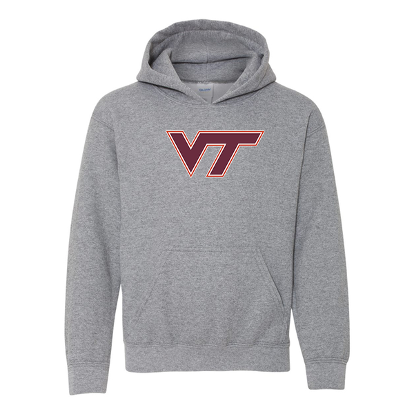 Youth  Virginia Tech Hokies  Gildan Heavy Blend  Hooded Sweatshirt