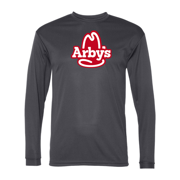 Men's Arbys Polyester Long Sleeve T-Shirt