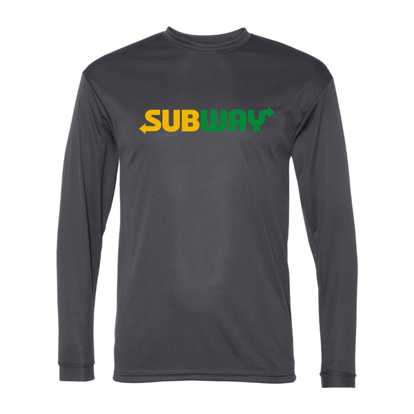 Men's Subway Polyester Long Sleeve T-Shirt