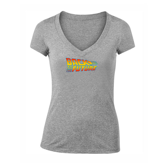 Women's Back To The Future Movie V-Neck T-Shirt