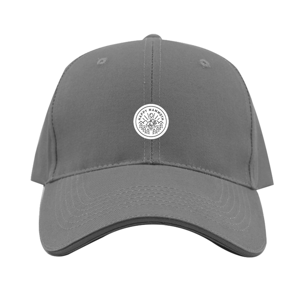 Happy Mammoth Logo  Dad Baseball Cap Hat