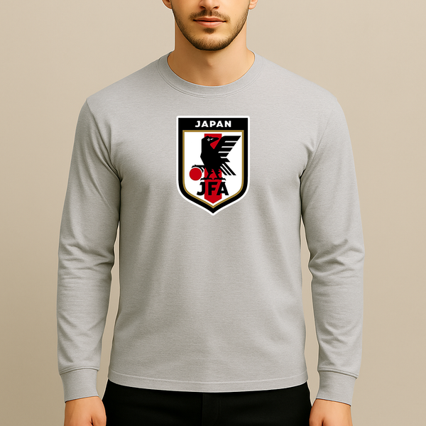 Men's Japan National Soccer Team Long Sleeve T-Shirt
