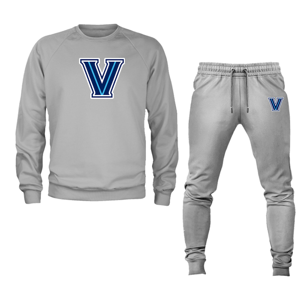 Men's Villanova Wildcats Crewneck Sweatshirt Joggers Suit