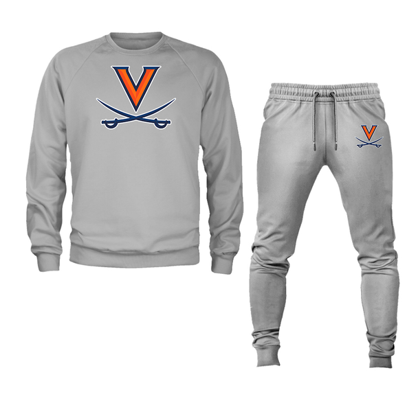 Men's  Virginia Cavaliers  Crewneck Sweatshirt Joggers Suit