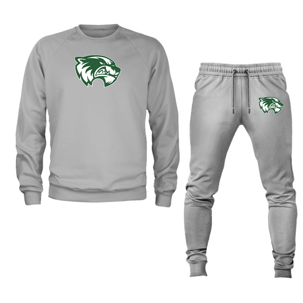 Men's Utah Valley Wolverines Crewneck Sweatshirt Joggers Suit