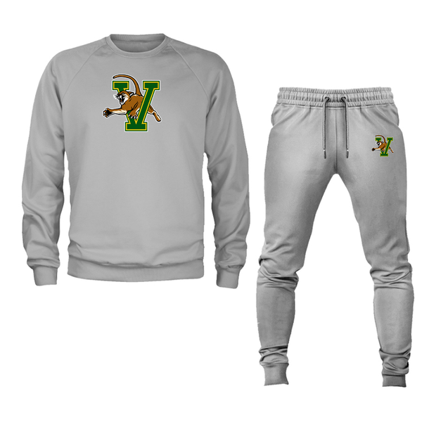 Men's  Vermont Catamounts  Crewneck Sweatshirt Joggers Suit