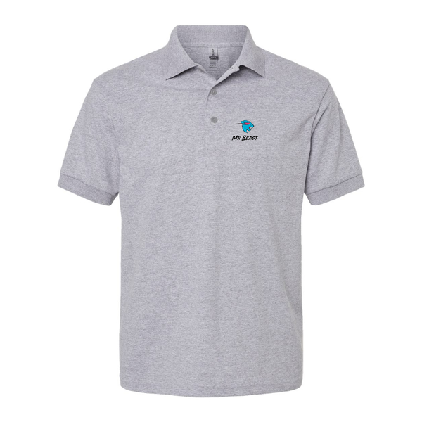 Men's  Mr Beast Logo Dry Blend Polo