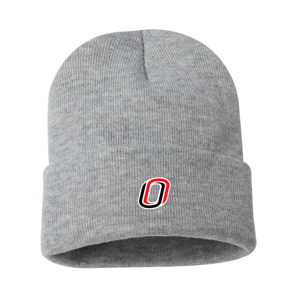 Nebraska Omaha Mavericks Logo Beanie Hat