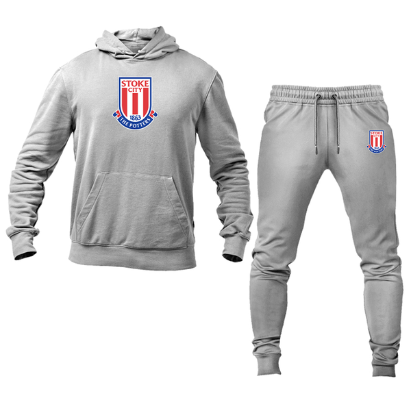 Men's Stoke City Soccer  Hoodie Joggers Set