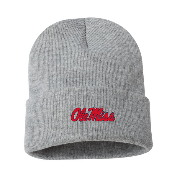Mississippi Rebels Logo Beanie Hat