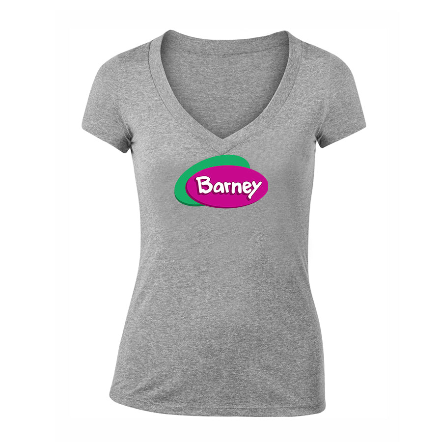 Women's Barney Show V-Neck T-Shirt