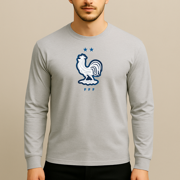 Men's France National Soccer Team  Long Sleeve T-Shirt