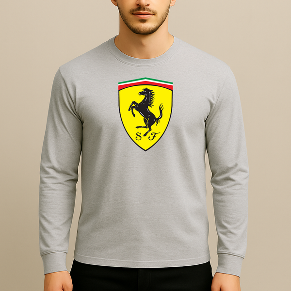 Men’s Ferrari Motorsport Car Long Sleeve T-Shirt