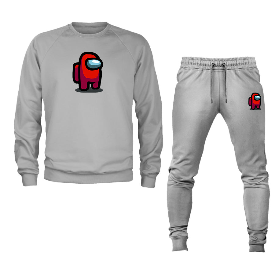 Men's Among US Game Logo Crewneck Sweatshirt Joggers Suit