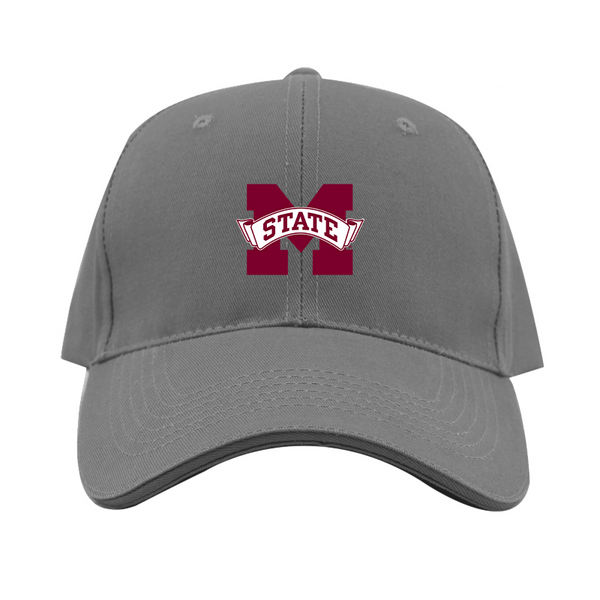 Mississippi State Bulldogs Logo Dad Baseball Cap Hat