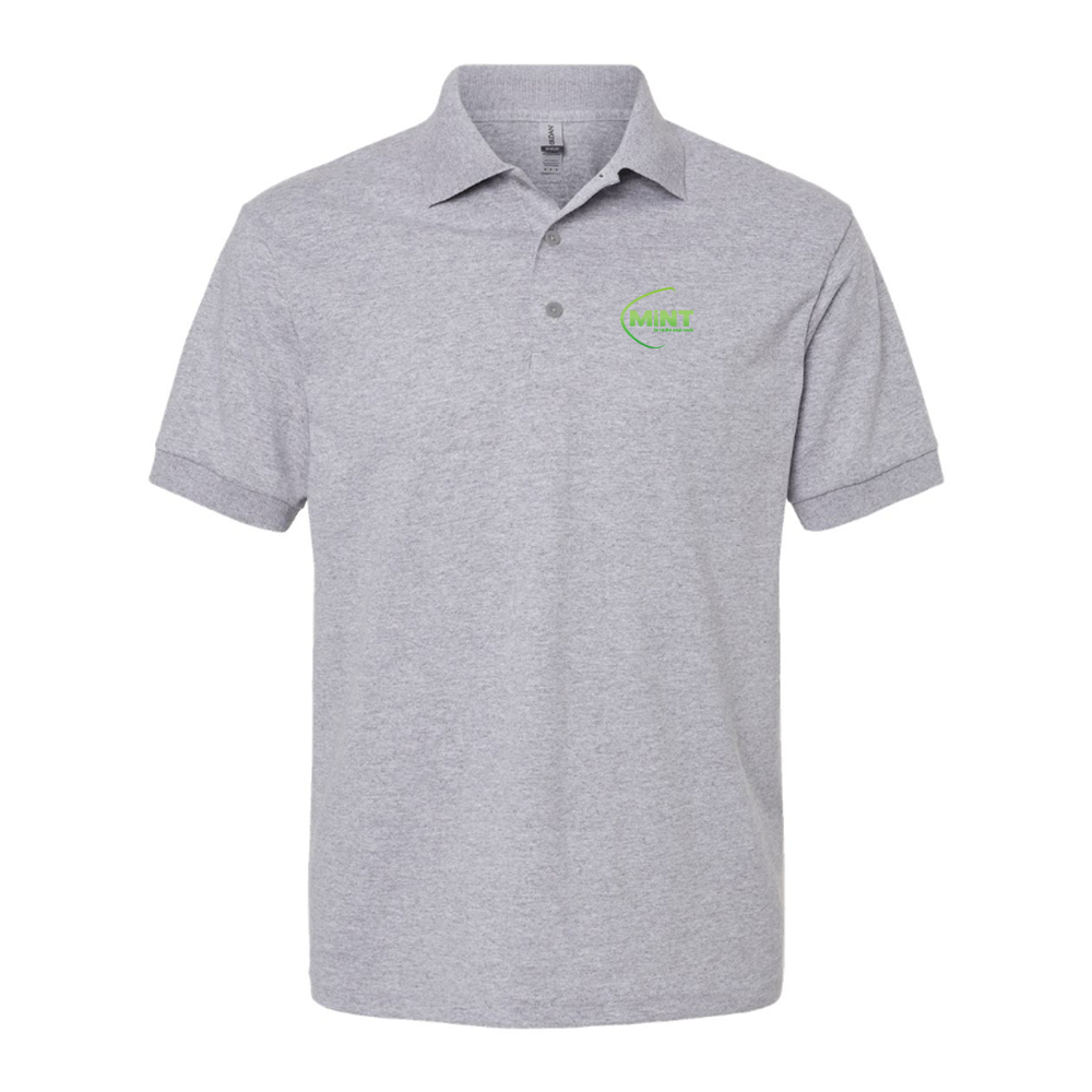 Men's Mint Radio Logo Dry Blend Polo - Grey