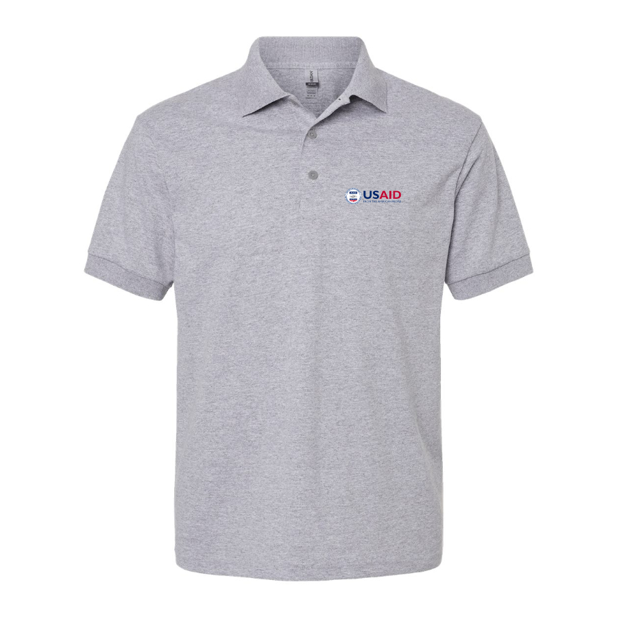 Men's USAid Dry Blend Polo - Grey