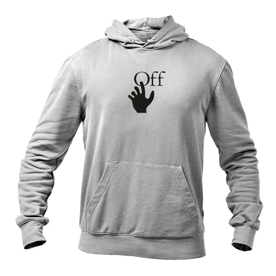 Men's Off-White Hand Logo Pullover Hoodie