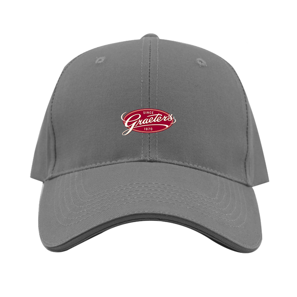 Graeters Logo  Dad Baseball Cap Hat
