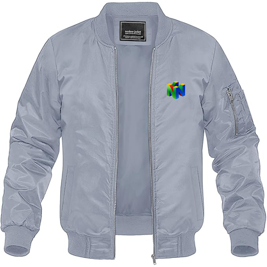 Men's Nintendo N64 Logo Lightweight Bomber Jacket