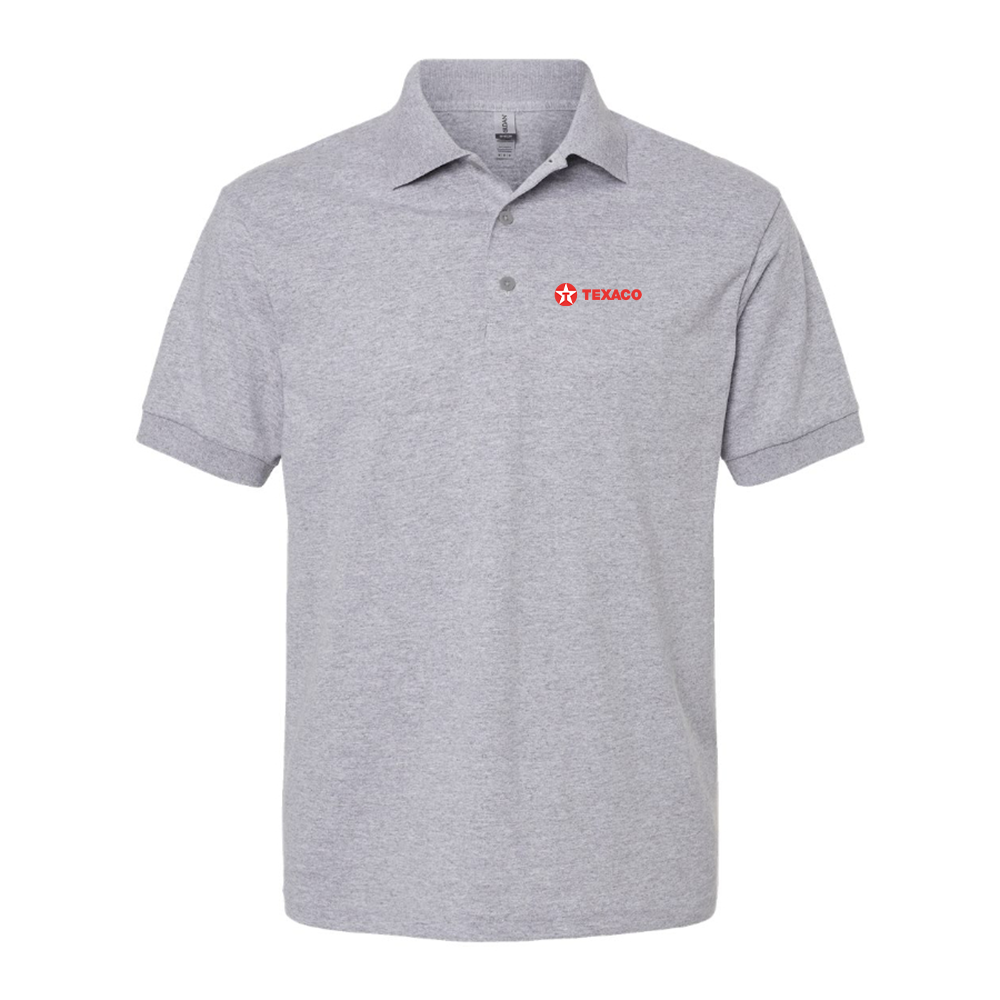 Men's Texaco Logo Dry Blend Polo - Grey