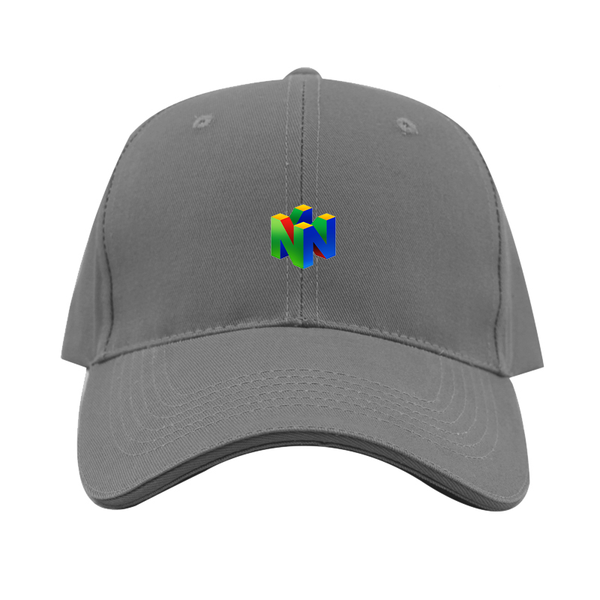 Nintendo N64  Logo  Dad Baseball Cap Hat