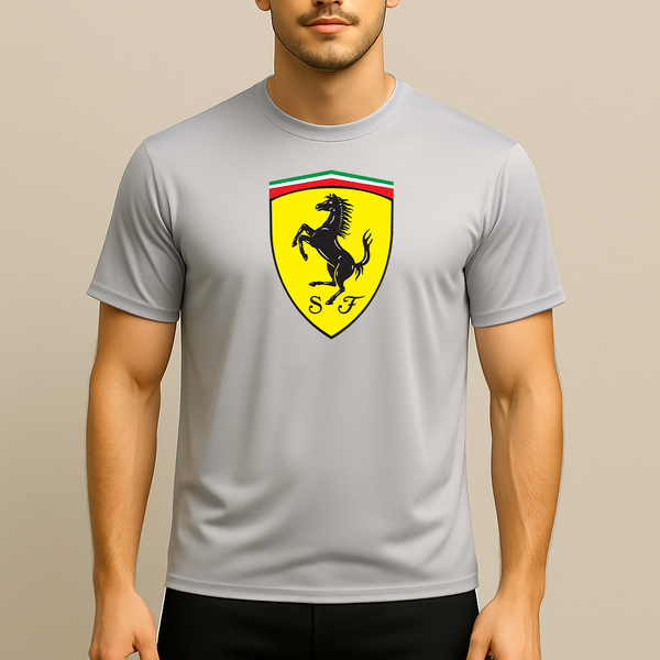 Men’s Ferrari Motorsport Car Polyester T-Shirt