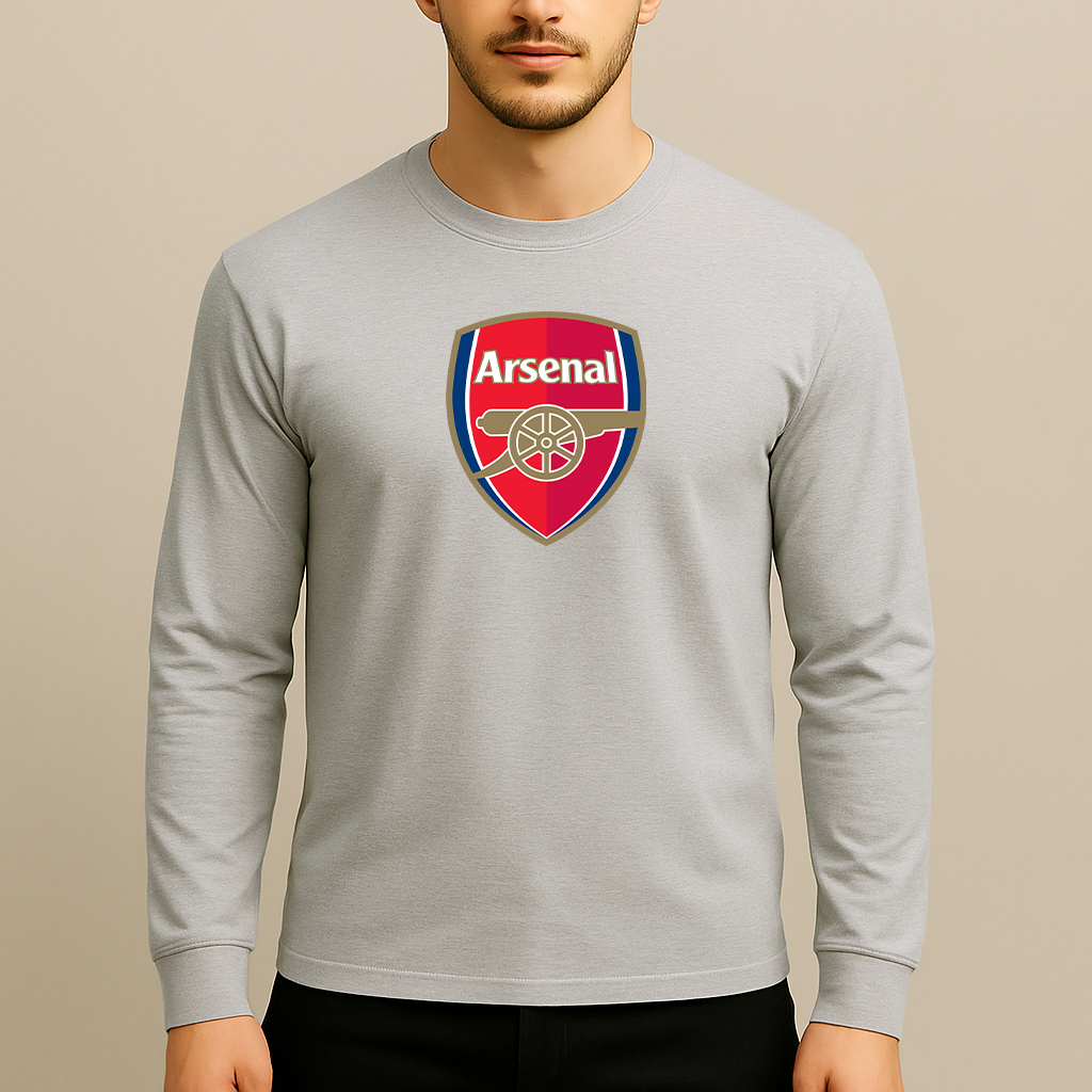 Men's Arsenal Soccer Long Sleeve T-Shirt