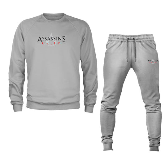 Men's Assassins Creed Game Logo Crewneck Sweatshirt Joggers Suit