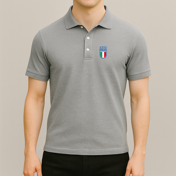 Men's Italy National Soccer Team Dry Blend Polo