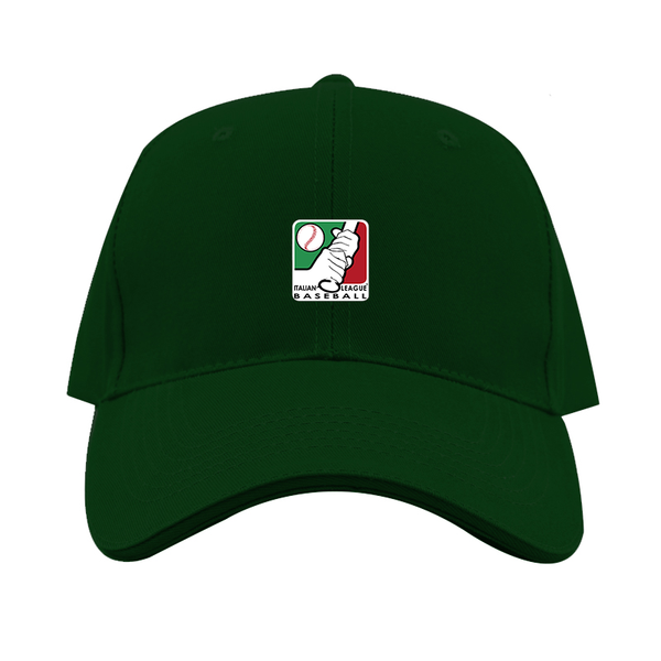 Italian Baseball League Logo  Dad Baseball Cap Hat