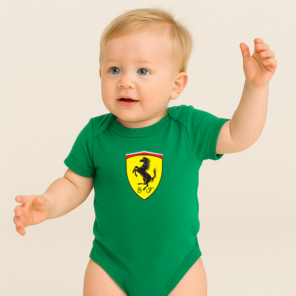 Ferrari Motorsport  Car Baby Romper Onesie
