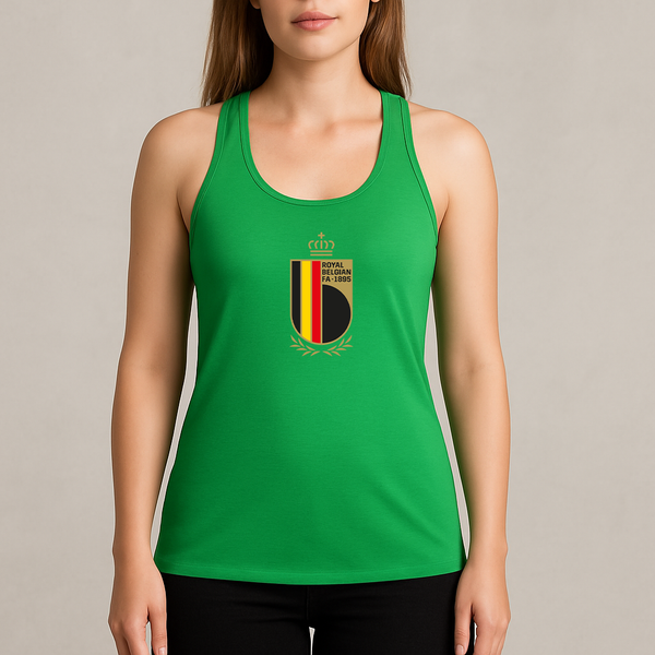Women's Belgium National Soccer Team Racerback Tank Top